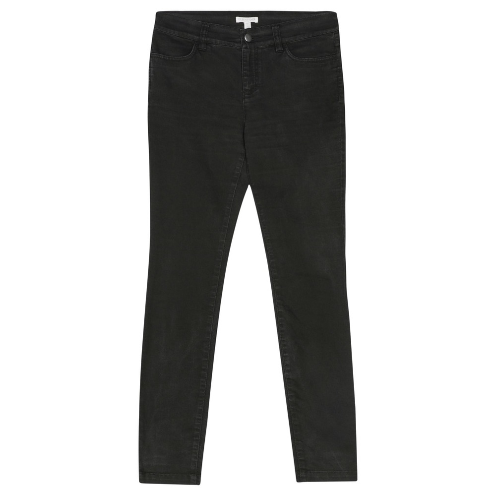 EILEEN Fisher Black Organic Cotton Skinny Pants
